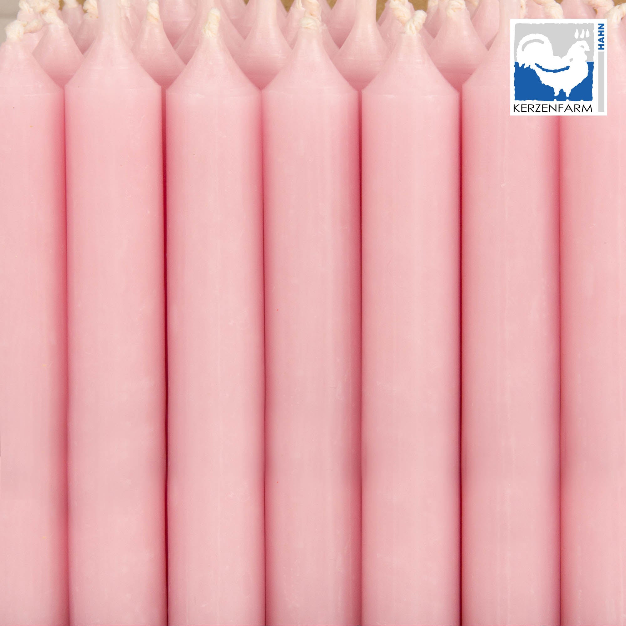 5 x Dünne Stabkerze/ Tischkerze H: 11 cm x 1,3 cm, pastellaltrosa - NEU im 5er Pack