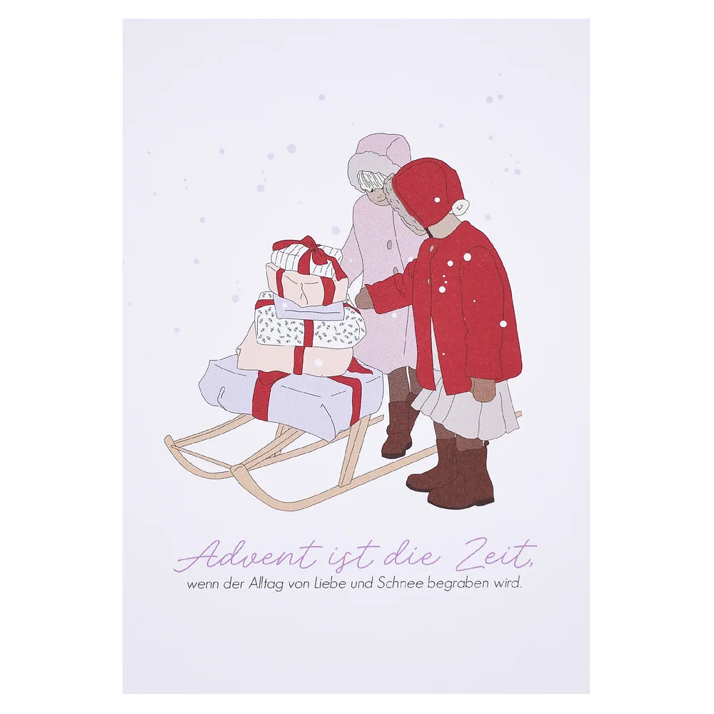 Postkarte - Advent ist die Zeit, wenn...