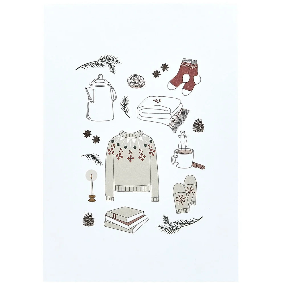 Postkarte - Kuschelige Weihnachtszeit