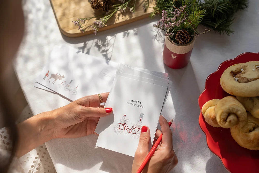 Postkarte - Allerliebste Weihnachtsgrüße