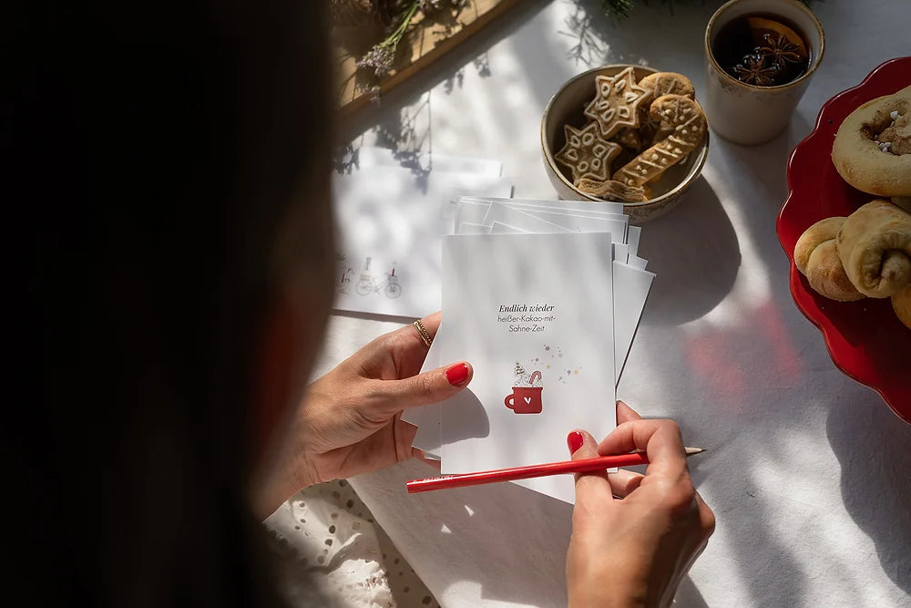 Postkarte - Heißer-Kakao-mit-Sahne-Zeit