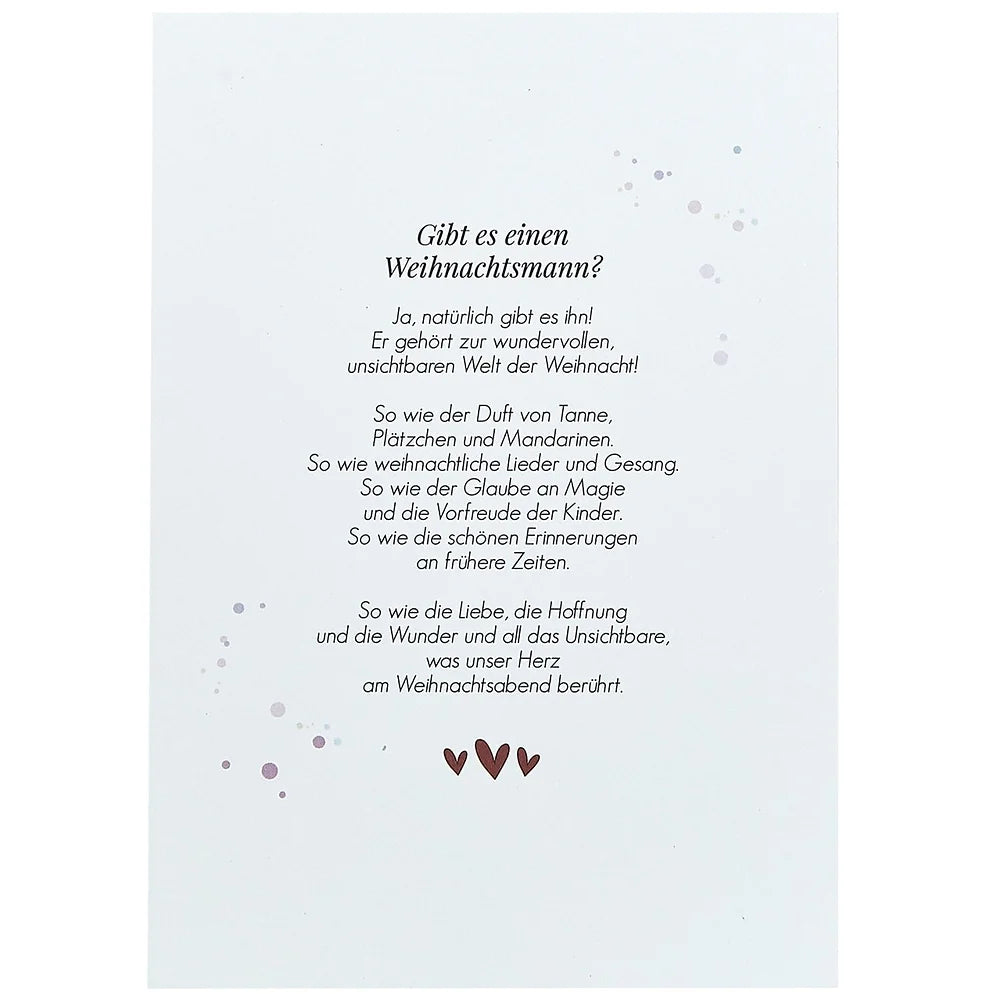 Postkarte - Gibt es einen Weihnachtsmann?