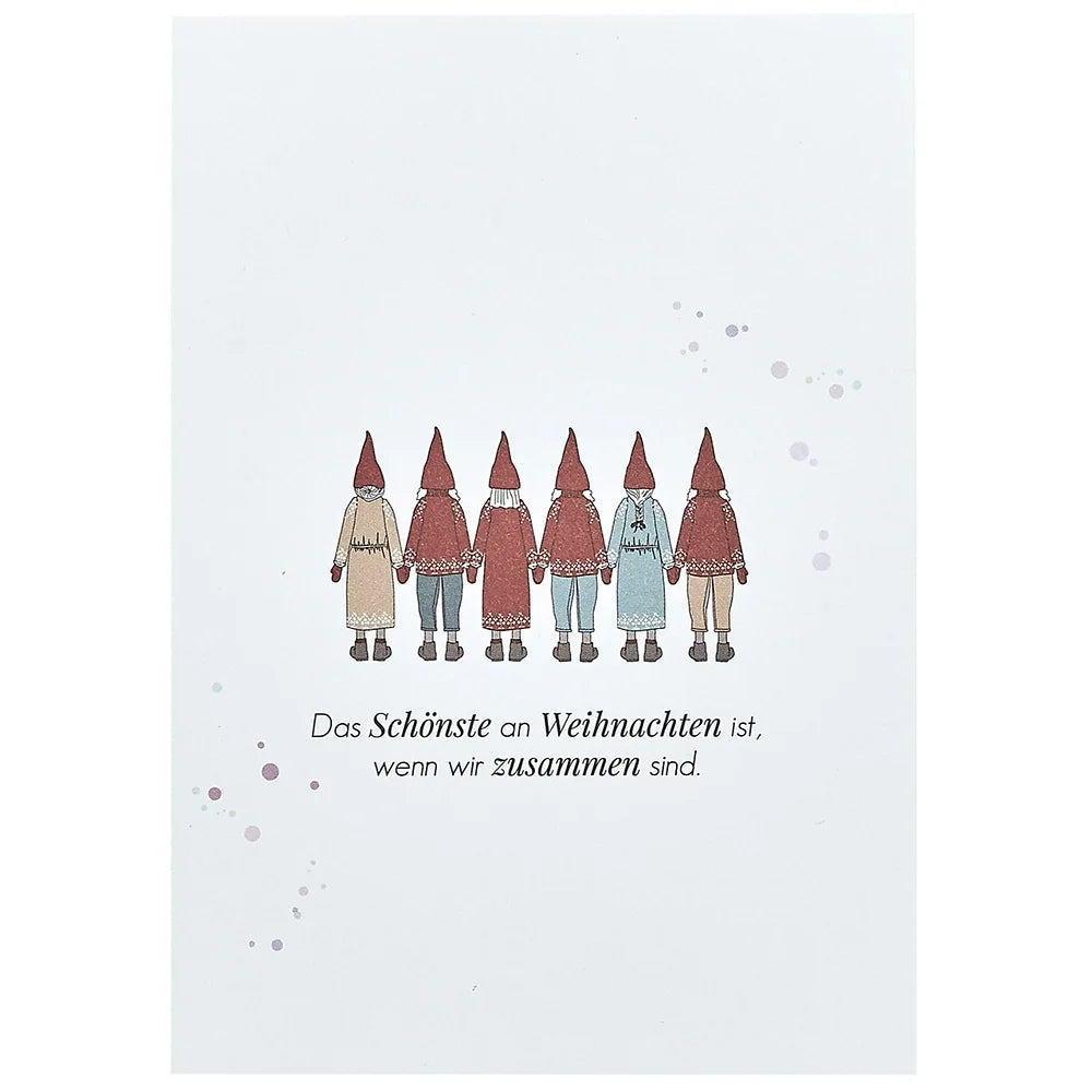 Postkarte "Das Schönste an Weihnachten ist, wenn wir zusammen sind."
