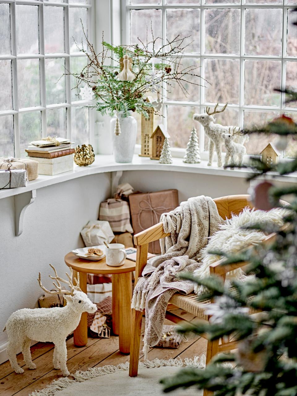 Tasse Winter, Natur, Steingut - Zapfenzweig