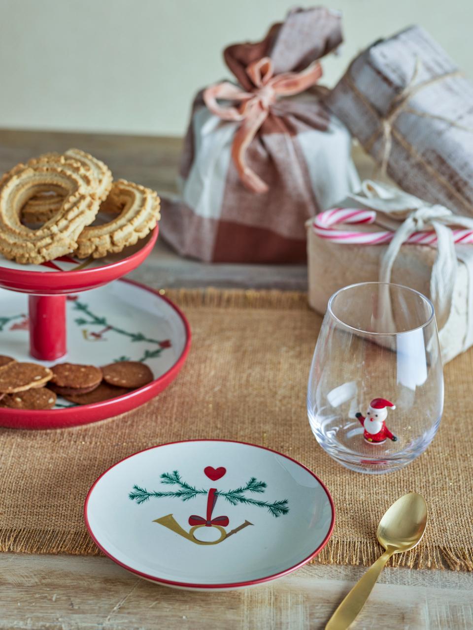 Teller Yule, Natur, Steingut - 2 Motive