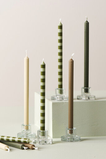 Kerzenhalter für Pencil Kerze Ø: 1,3 cm Kerze, Glas - H: 3,6 cm