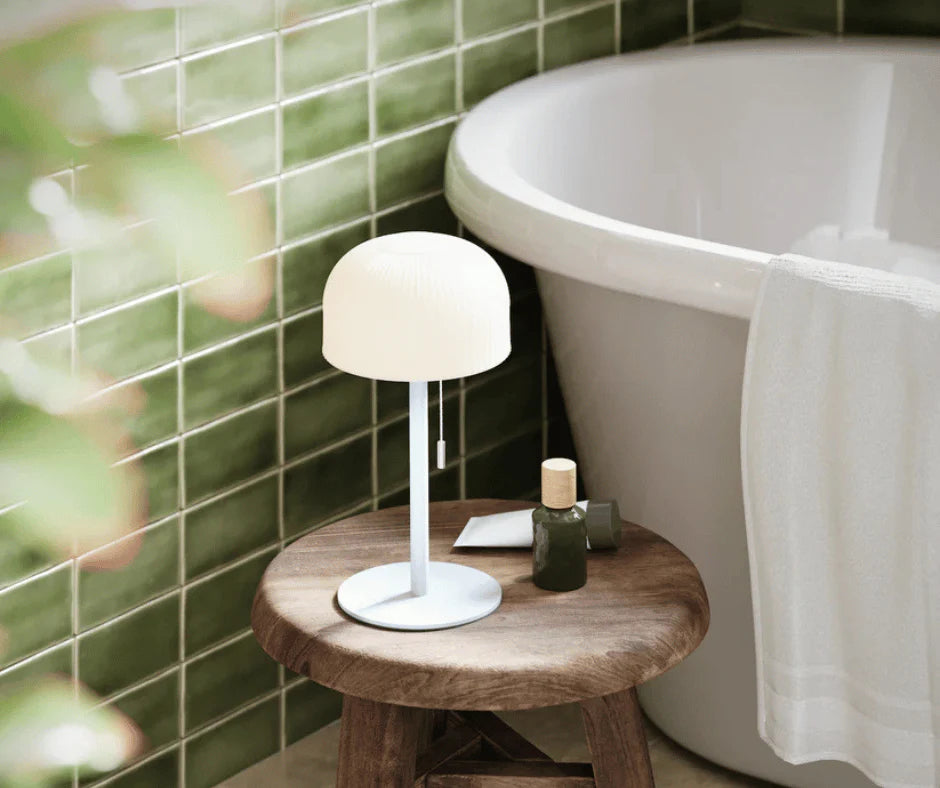 LED Lampe Ikon Copenhagen 27 cm, Deluxe Homeart - Weiß