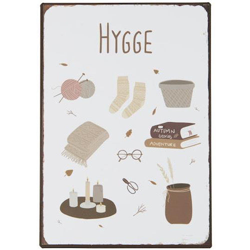 Metallschild Hygge