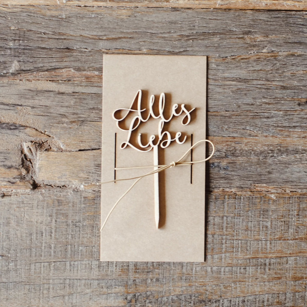 Mini Topper - Alles Liebe