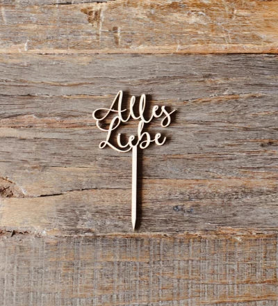 Mini Topper - Alles Liebe
