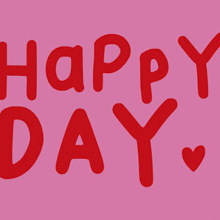 Serviette/ Papierserviette "Happy Day" - 20 Stück