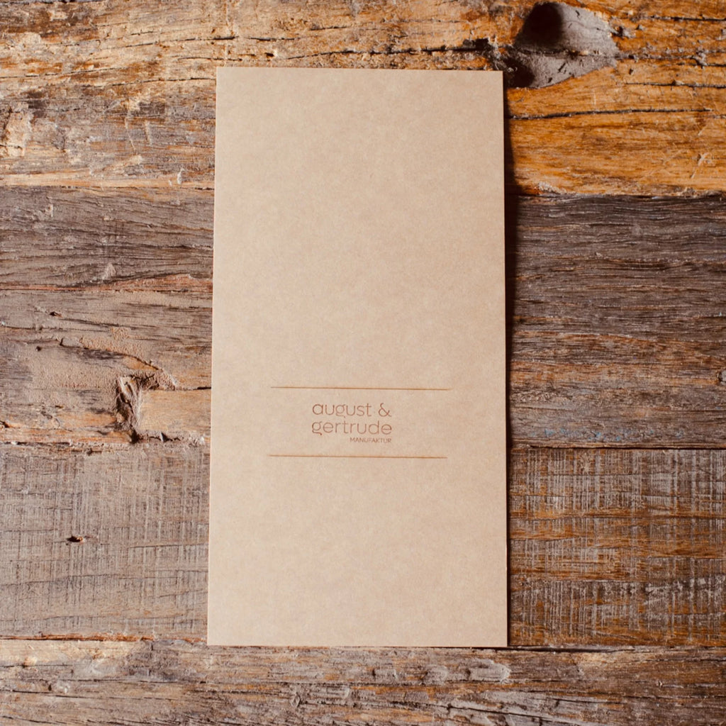 Universal Blister/ Verpackung auf Kraftkarton - für Lasercut Blüten