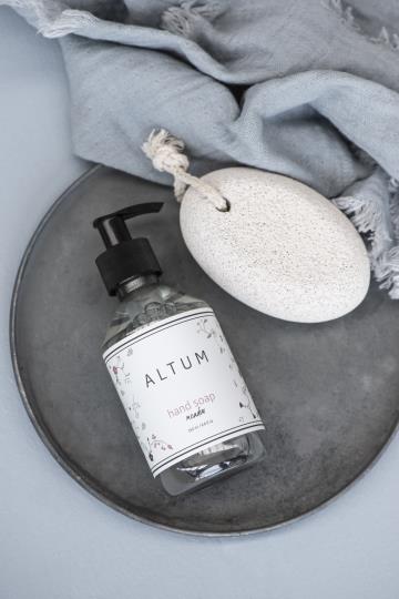 Kerzentablett/ Tablett/ Untersetzer mit Kante, Zink - Ø: 22 cm