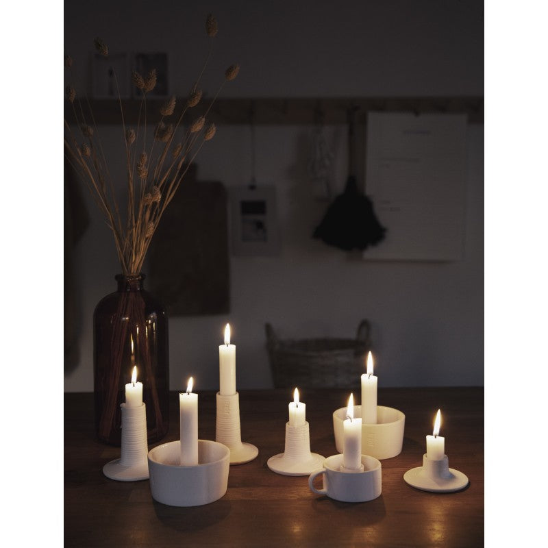 ERNST Kerzenhalter für Stabkerzen mit Henkel - darkgrey