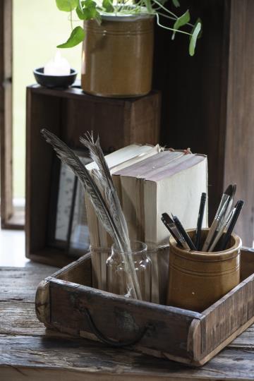 Ziegelform Kiste mit Henkeln, breit UNIKA