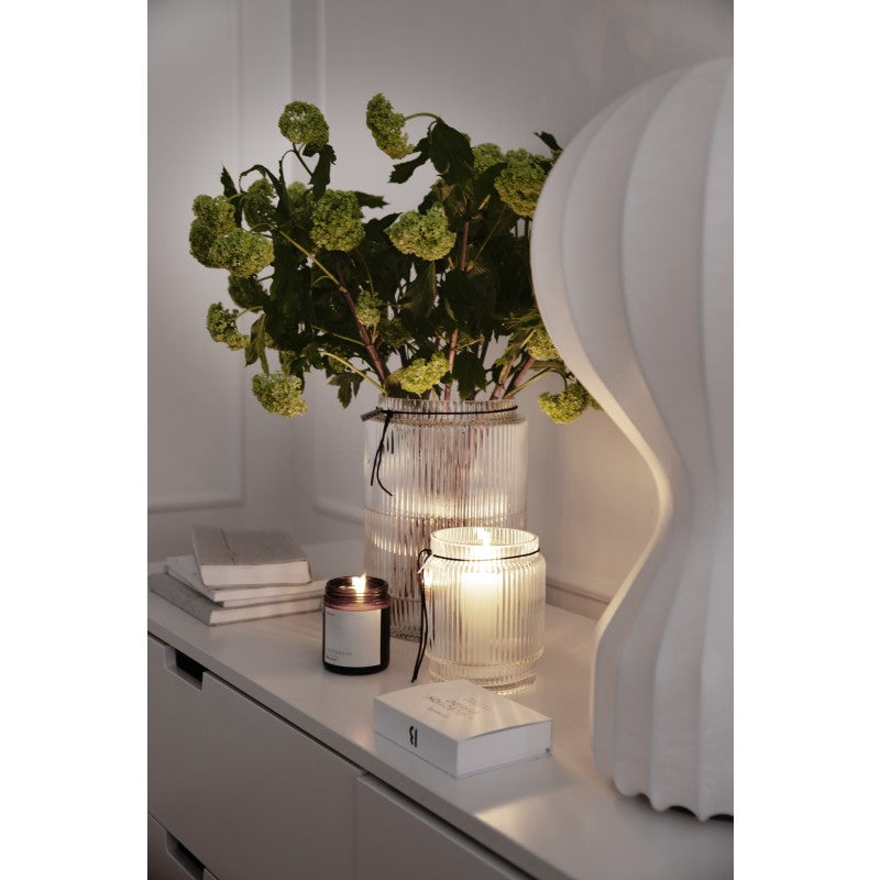 ERNST Glasvase gerippt - 10,8 cm