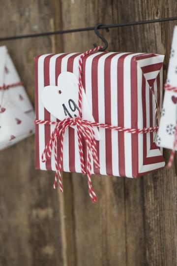 Geschenkanhänger/ Anhänger Herz, Holz - weiß