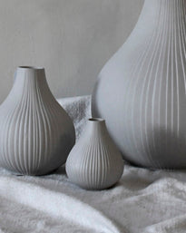 Vase Ekenäs Keramik light grey, - small