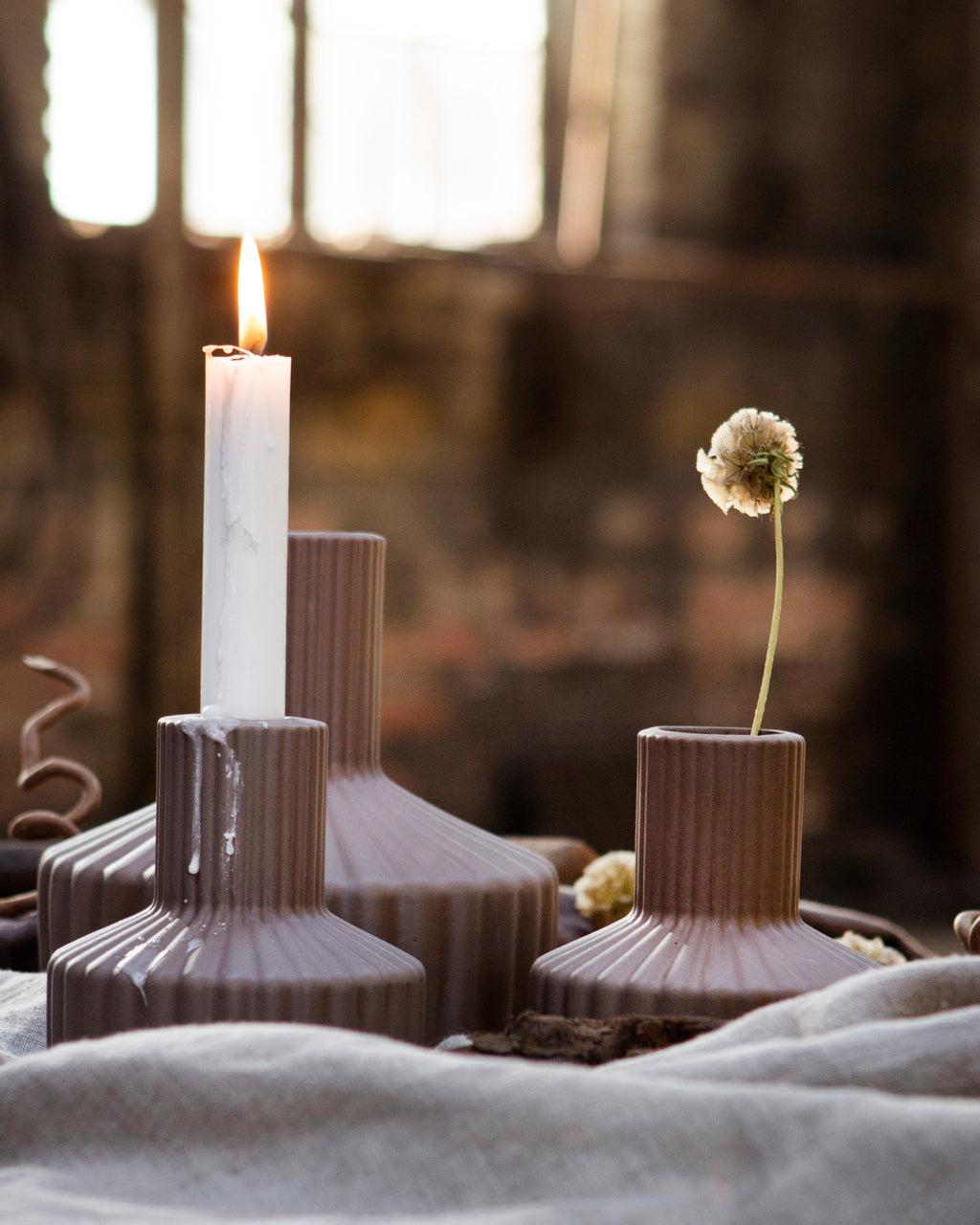 Vase Samset Keramik brown - small