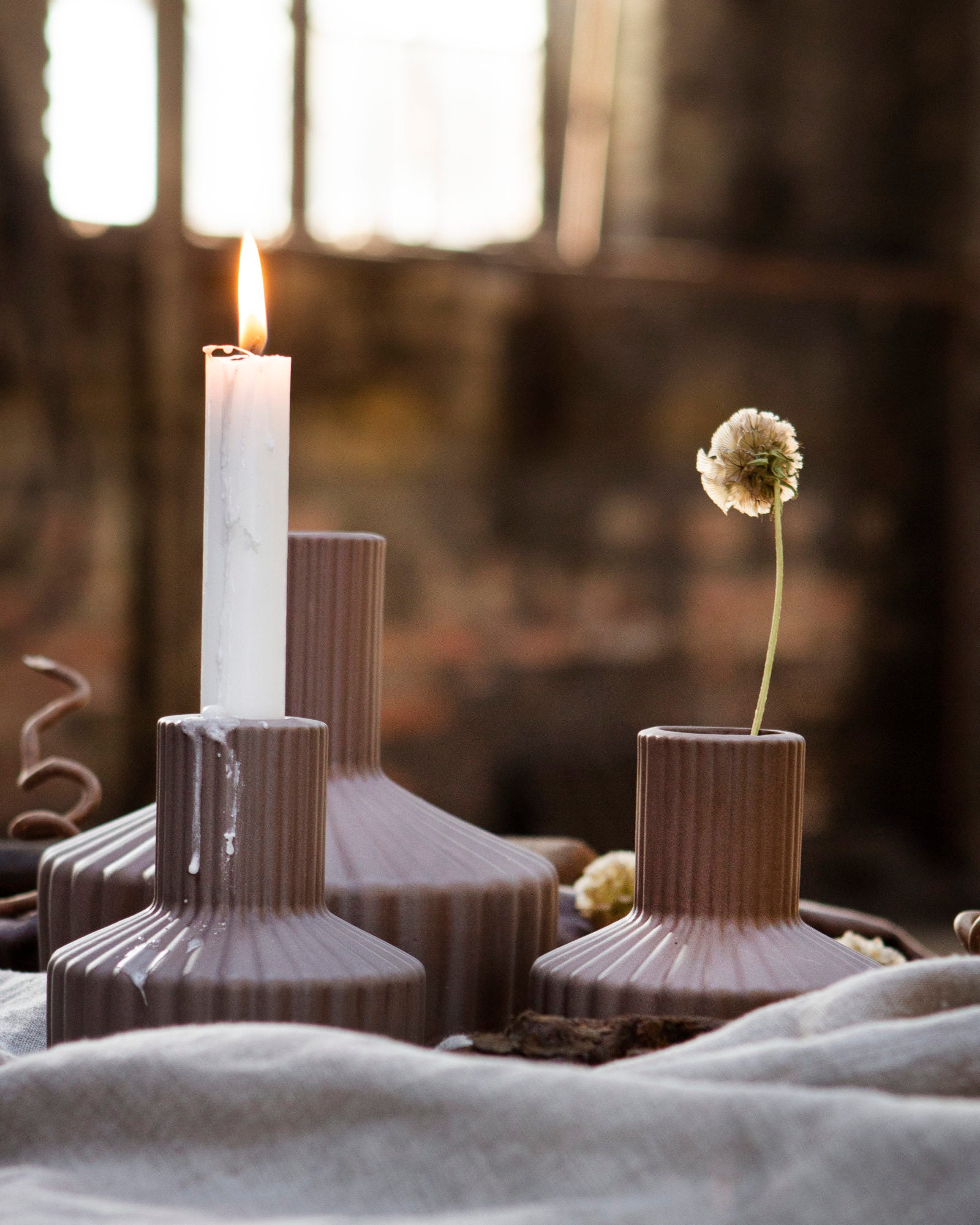 Vase Samset Keramik brown - small