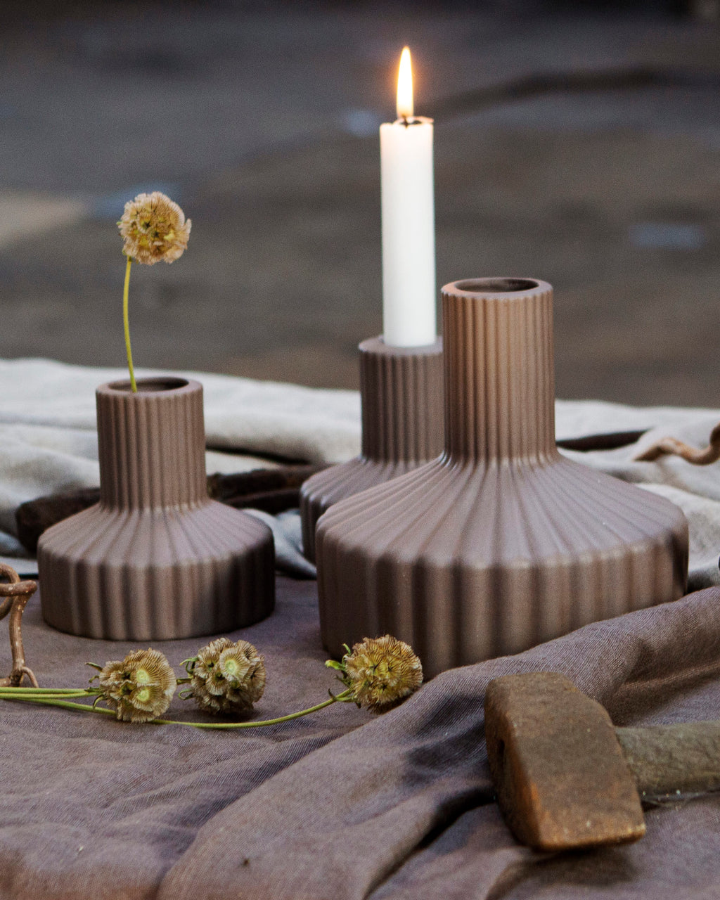 Vase Samset Keramik brown - small