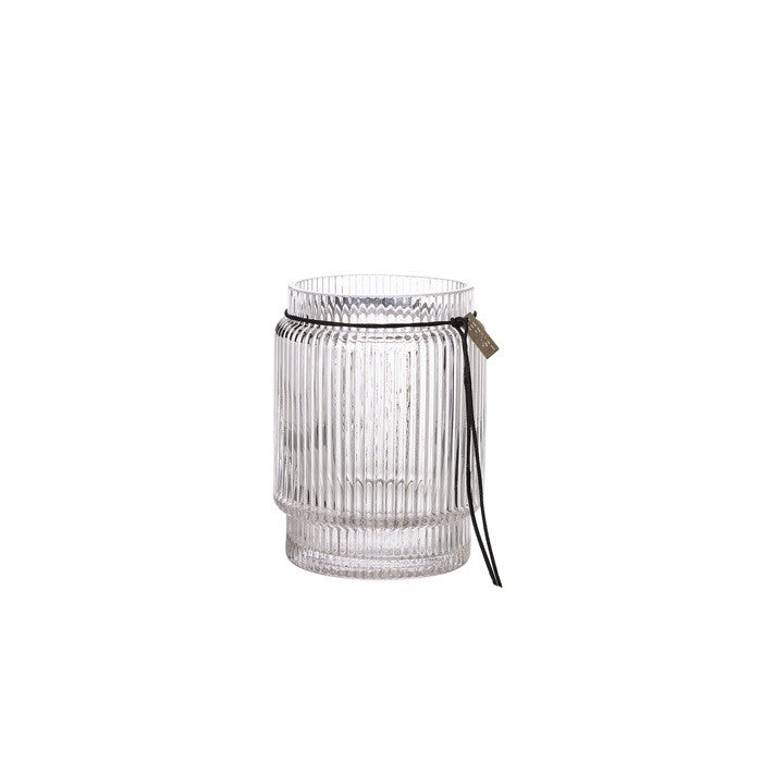 ERNST Glasvase gerippt - 10,8 cm