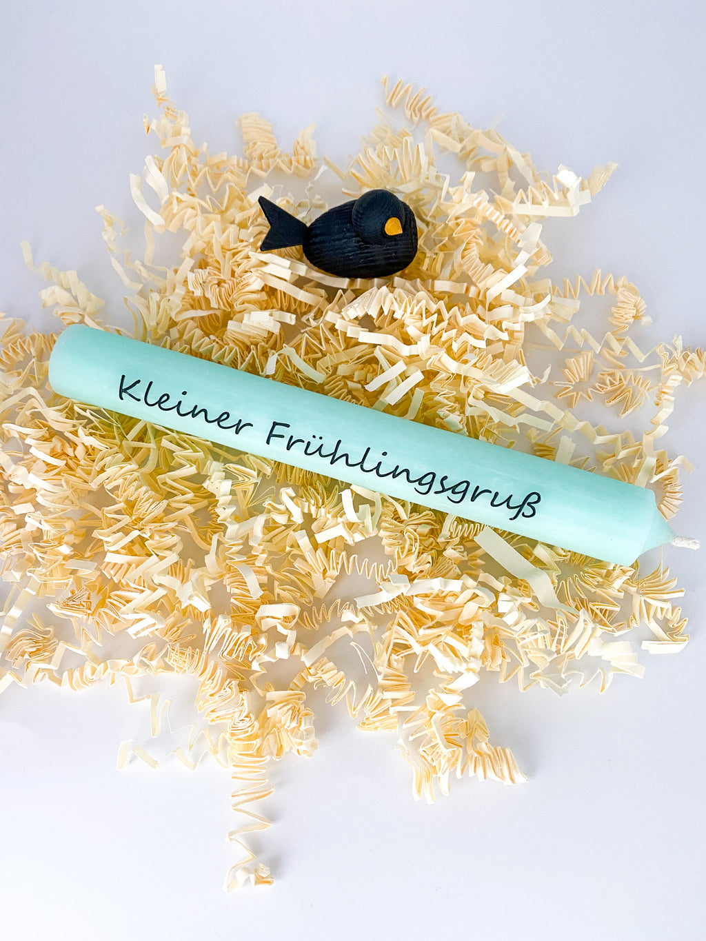 Stabkerze "Kleiner Frühlingsgruß" - mint