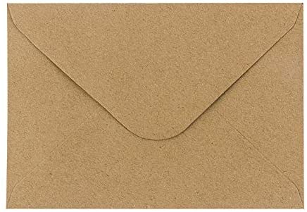 Kraftpapier Umschlag/ Briefumschlag für Postkarten - 2er Set