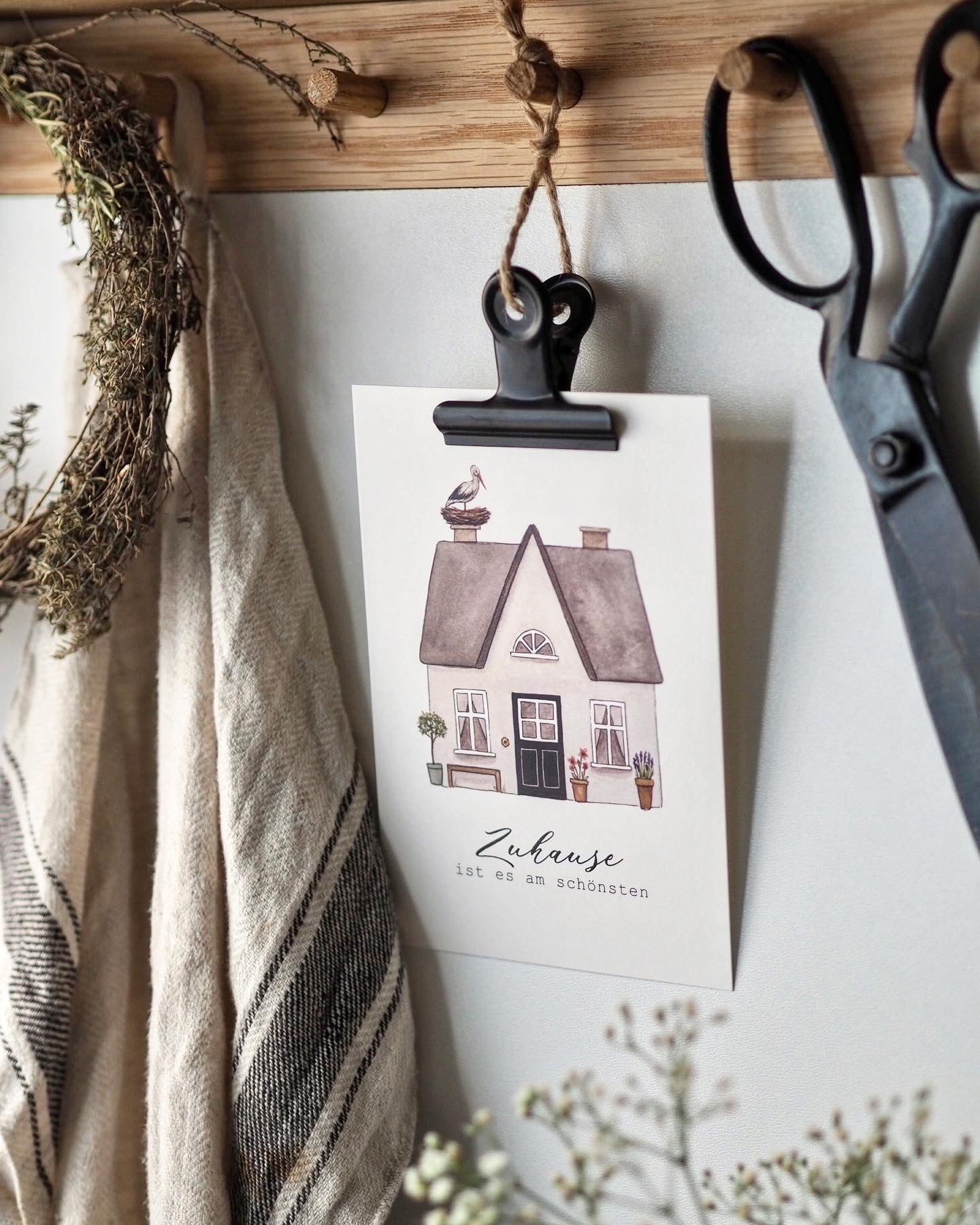 Postkarte "ZUHAUSE" A6