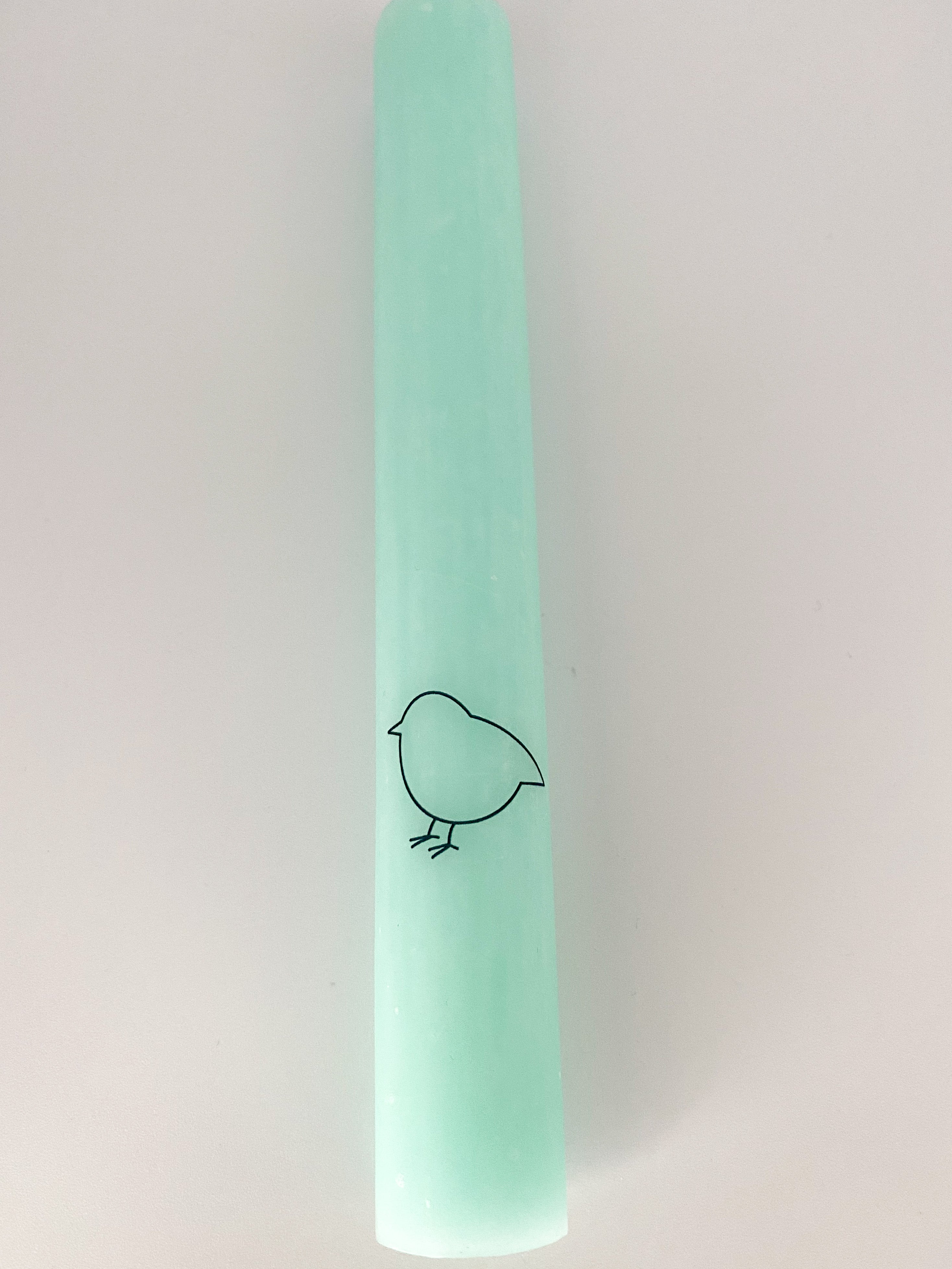 Stabkerze kleiner Vogel - mint