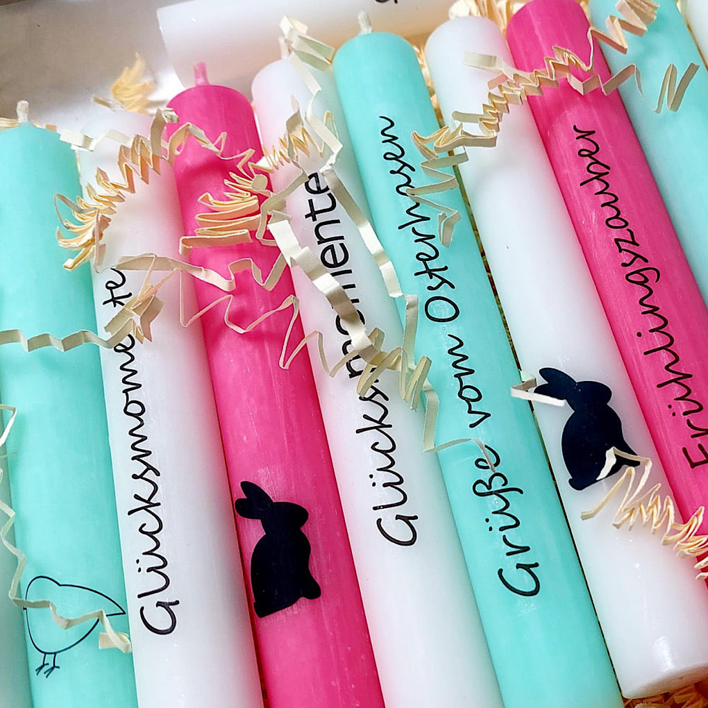 Stabkerze kleiner Vogel - mint