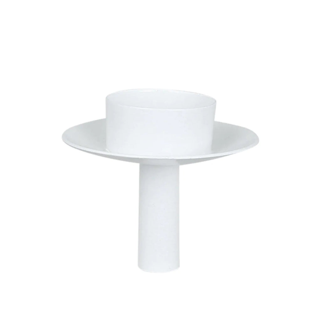 Teelichthalter/ Teelichtkerzenhalterr für Flasche - weiß