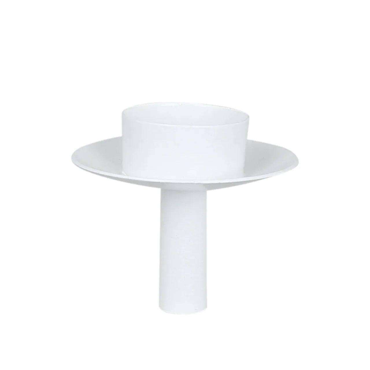 Teelichthalter/ Teelichtkerzenhalterr für Flasche - weiß