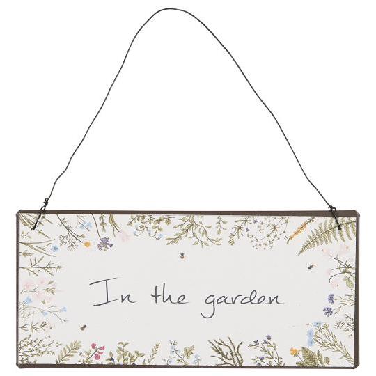 Schild/ Metallschild "In the garden"