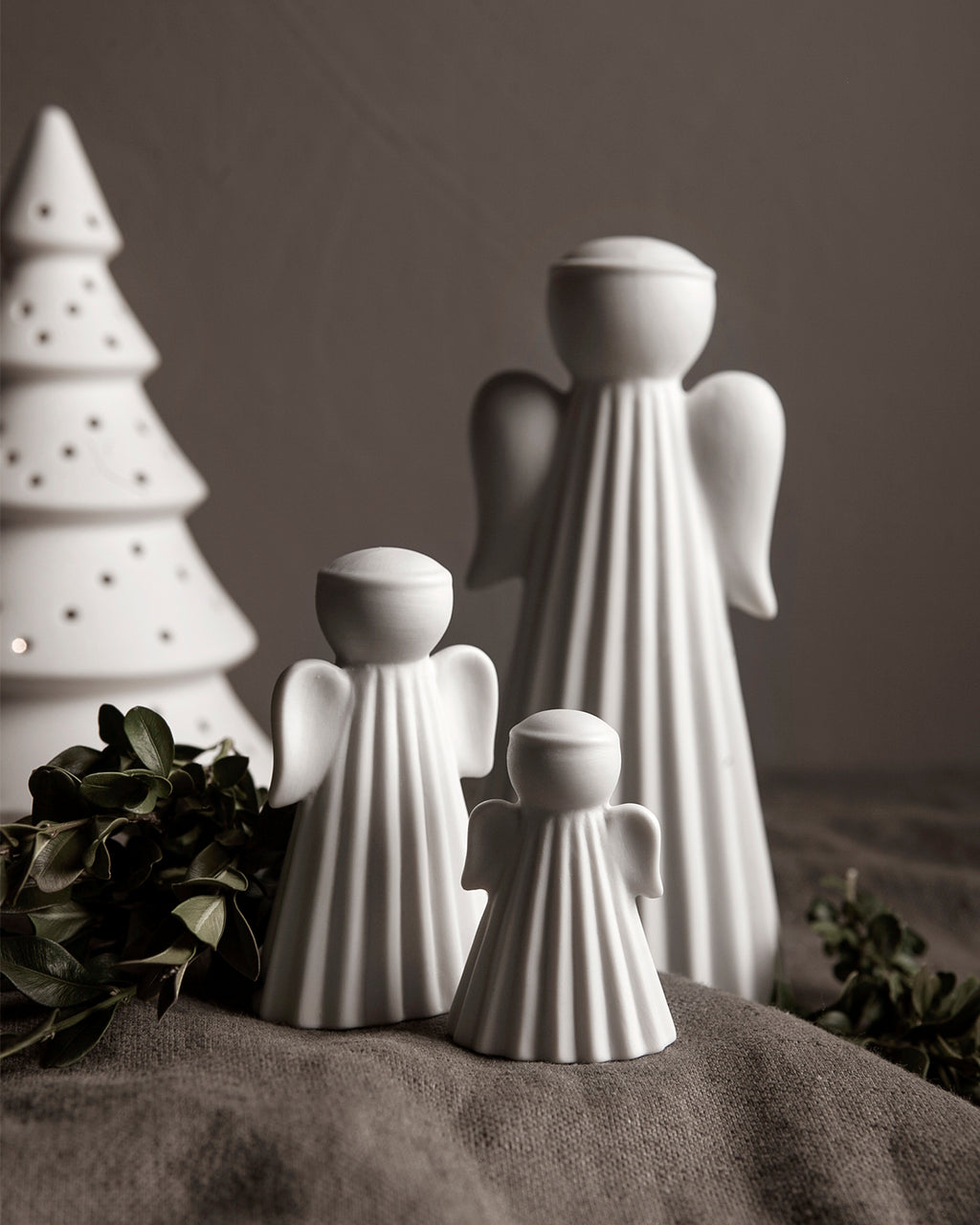 Keramikengel Saga white - Medium