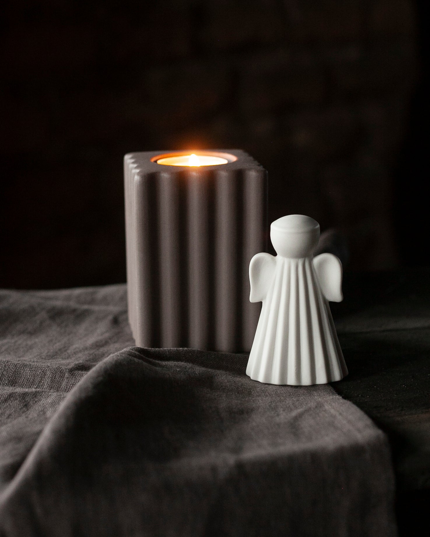 Keramikengel Saga white - Medium