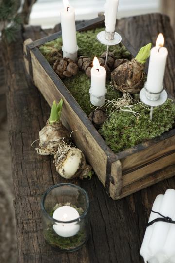 Spieß kurz für Stabkerze - weiß