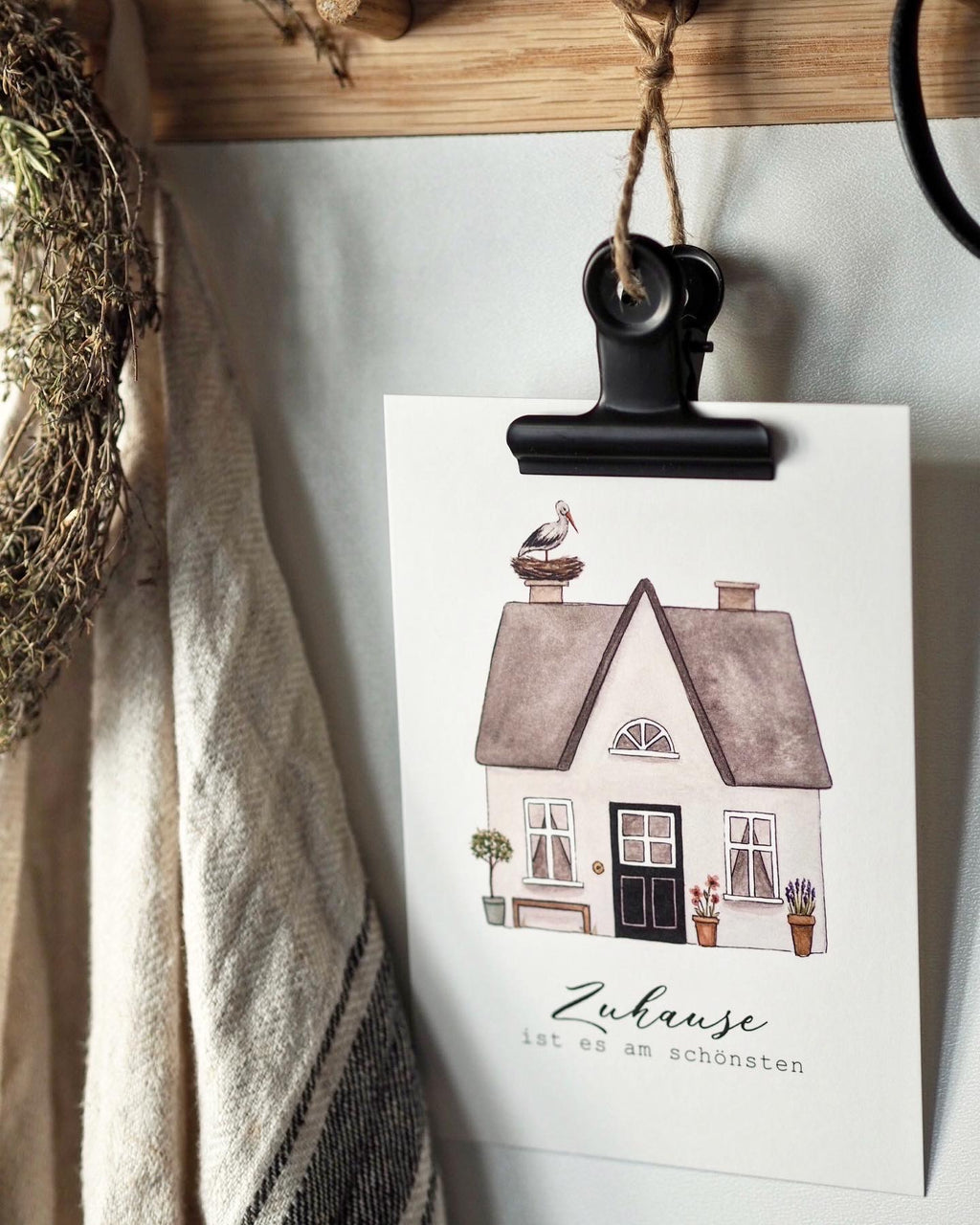 Postkarte "ZUHAUSE" A6