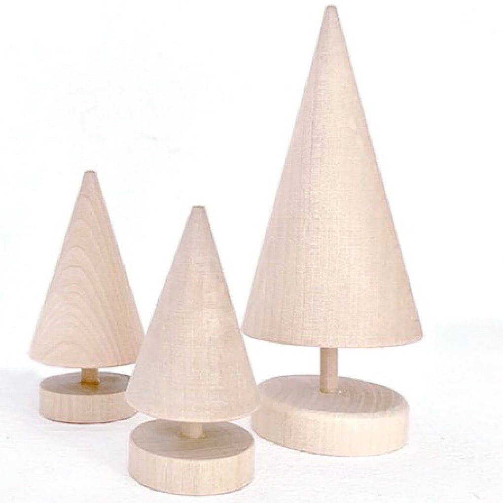 Baum/ Tannenbaum aus Holz, natur - 2 Größen