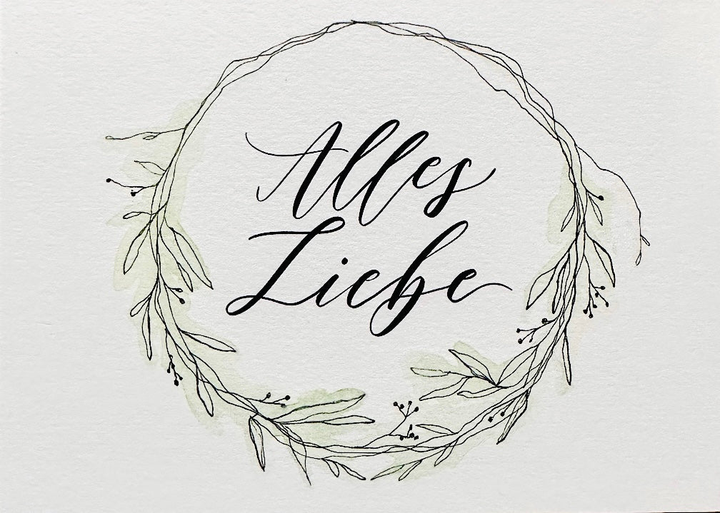 Postkarte "ALLES LIEBE" A6