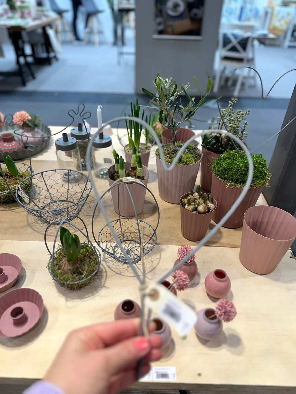 Stecker Herz mit Doppeltspieß - 30 cm