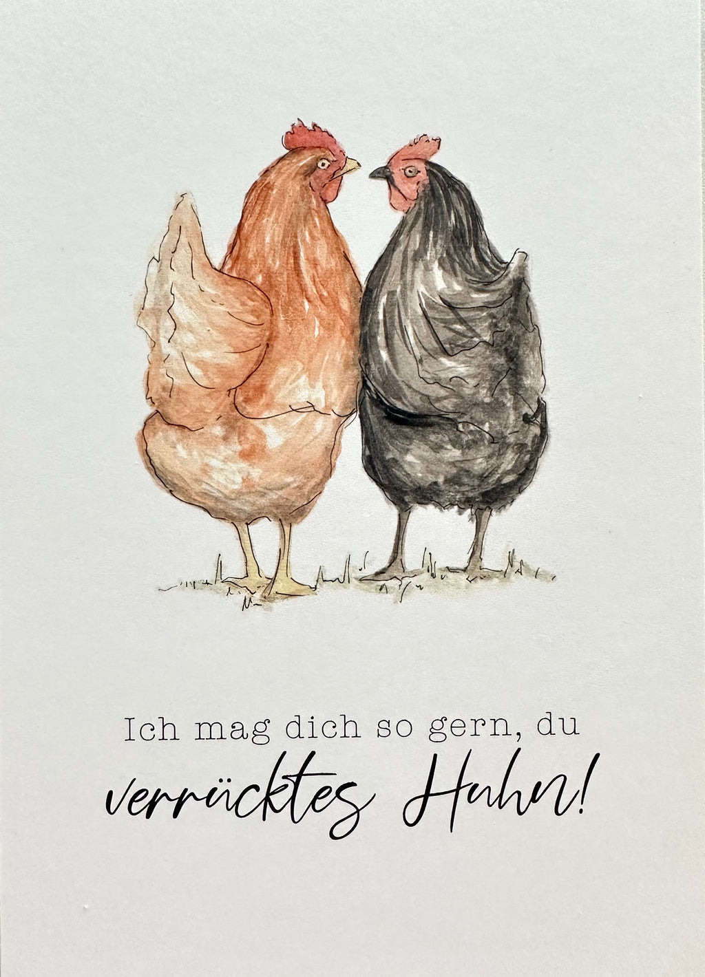 Postkarte "VERRÜCKTES HUHN" A6