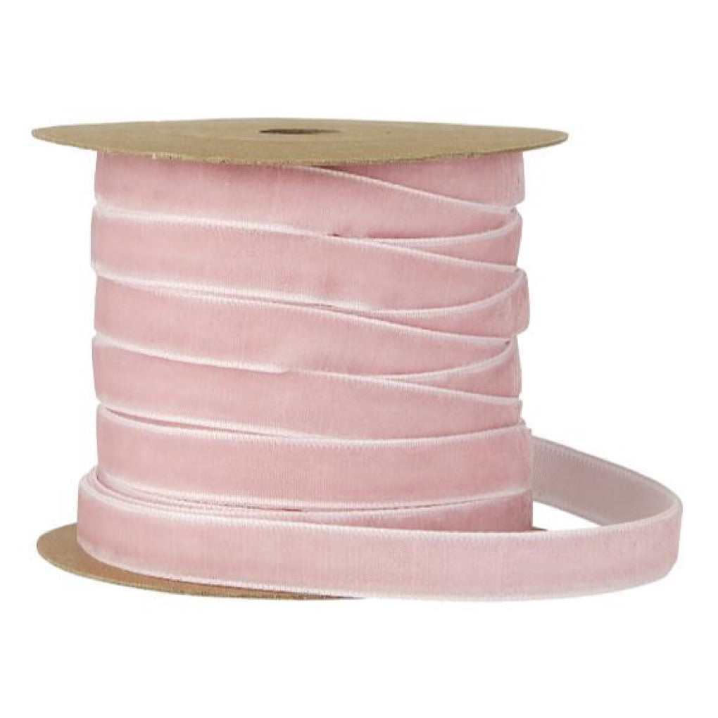 Geschenkband/ Samtband/ Veloursband rosa - 10 m