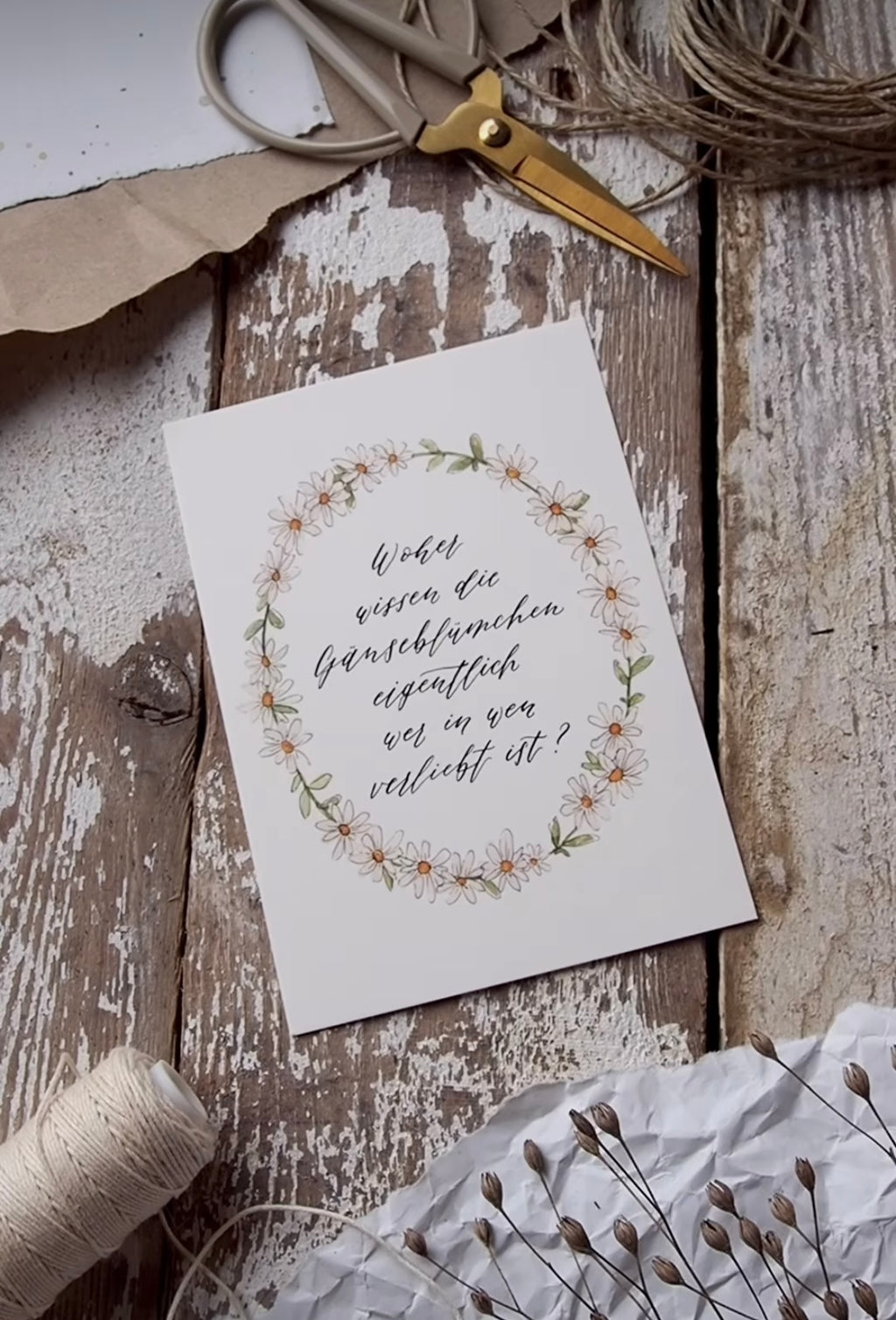 Postkarte "Gänseblümchen" - A6