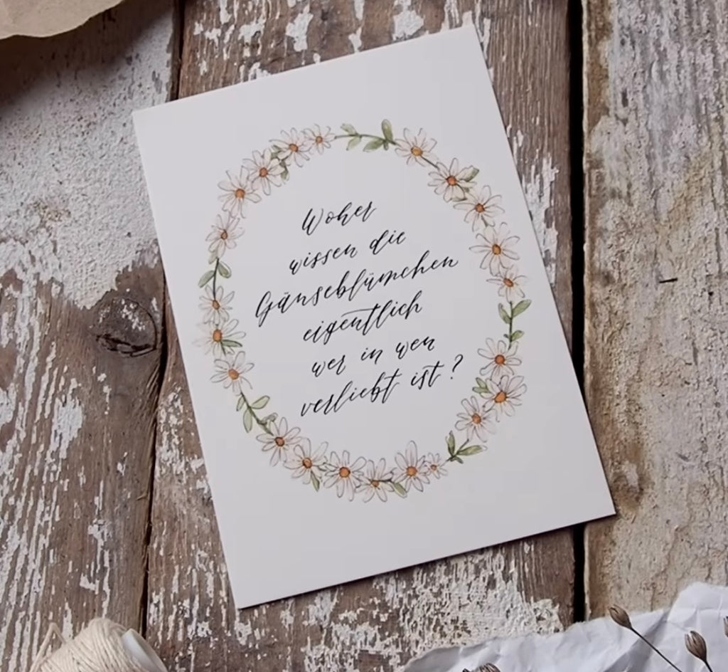 Postkarte "Gänseblümchen" - A6