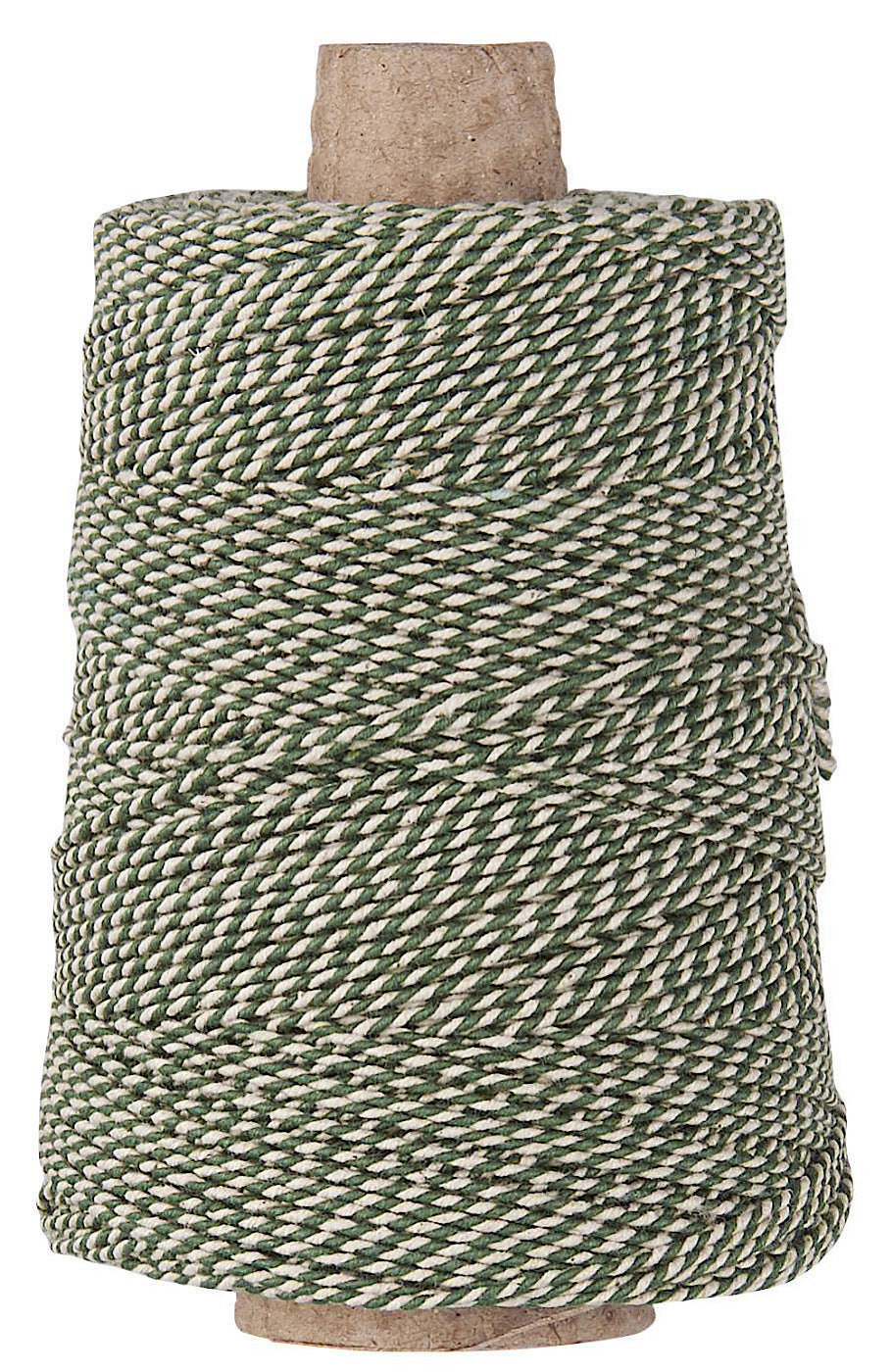 IB Laursen Garn grün/weiss 350 m - Geschenkband