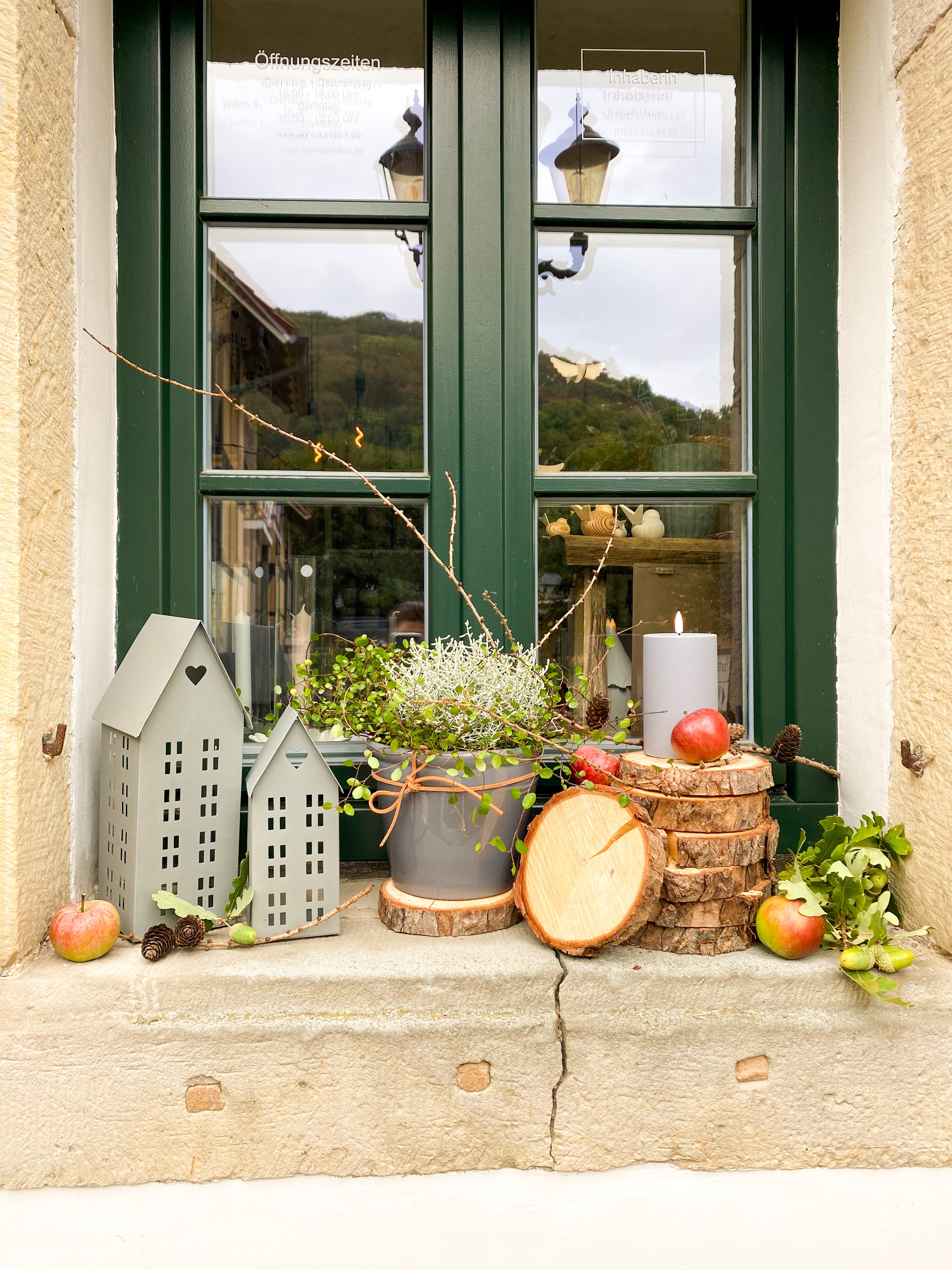 2er Set Zinkhaus/ Lichthaus mit Herz - Zink