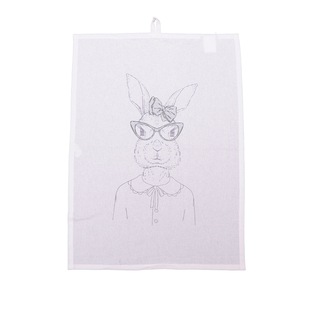 GESCHIRRTUCH/ TEA TOWEL HIPSTER BUNNY SHE