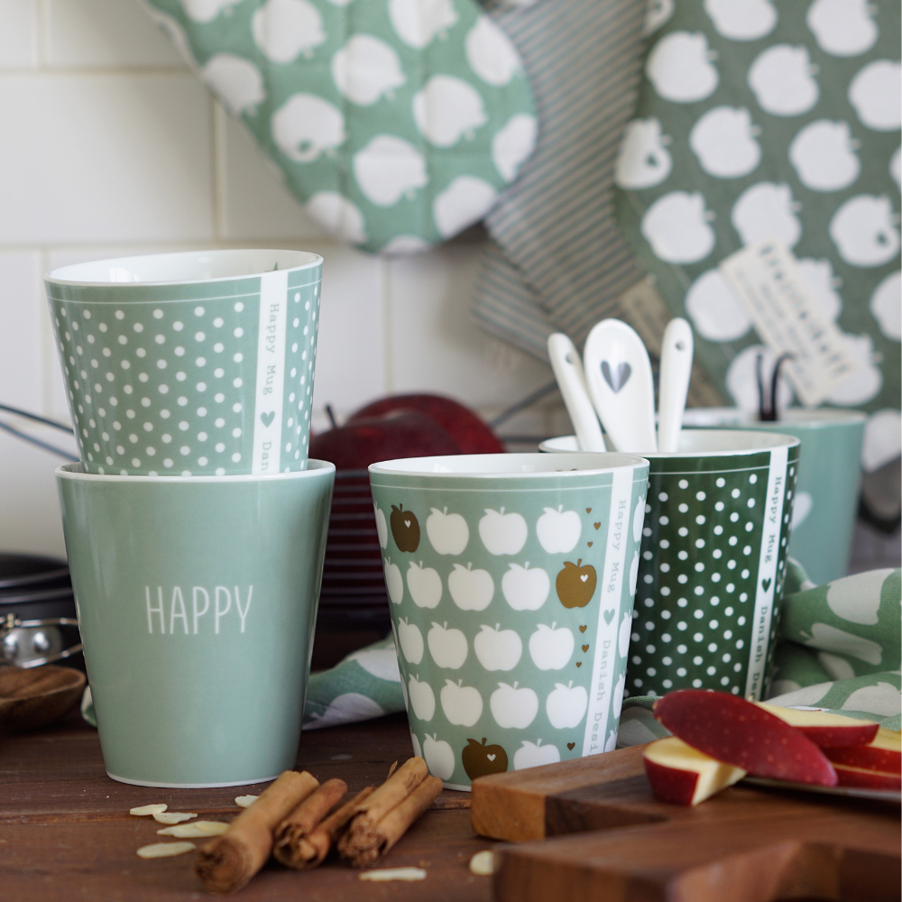 TASSE/ BECHER HAPPY MUG - HAPPY DUSTY GREEN