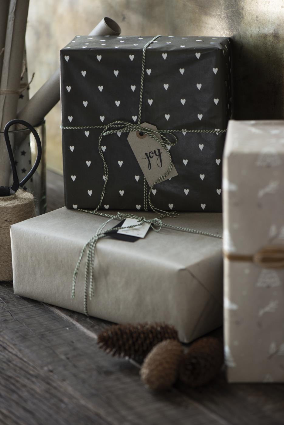 IB Laursen Garn grün/weiss 350 m - Geschenkband